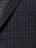 plaid single-breasted blazer