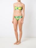 printed bandeau bikini top