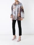stained metallic effect coat