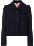 single breasted cropped jacket