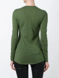 ruffled neckline top