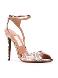 snakeskin-effect sandals