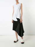 ruffled hem tank top