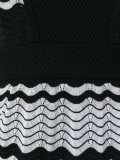 chevron flared dress