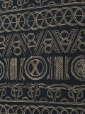 patterned funnel-neck T-shirt