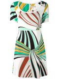 printed fitted dress
