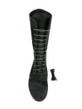 mid-calf lace-up boots