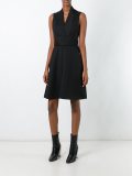 panelled V-neck dress