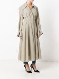 pleated long coat