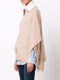 collar detail poncho