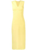 V-neck midi dress