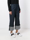 cropped wide leg jeans
