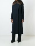 fur trim overcoat