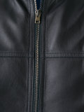 zip up leather jacket 