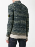 ribbed zip cardigan 