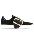 contrast buckled trainers