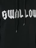 swallow embroidered hoodie