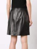 pleated detailing skirt