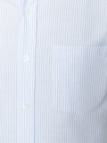 胸袋条纹衬衫