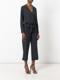 wrap belted jumpsuit 
