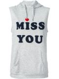 Miss You无袖套帽衫