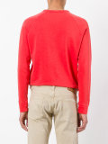 embroidered logo sweatshirt