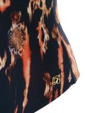 open back printed swimsuit