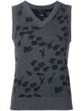 animal intarsia vest 