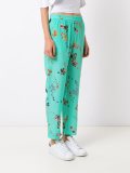 silk printed trousers