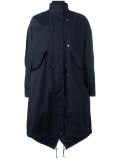 layered fishtail parka