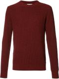 ribbed trim jumper 