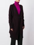 'M' belted cardi-coat