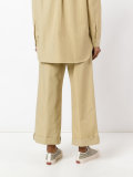wide leg cropped trousers 