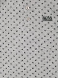 geometric print polo shirt