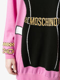 bustier intarsia knitted dress