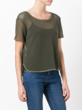 sheer mesh T-shirt