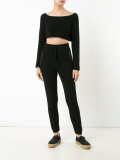 rib knit trousers