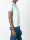 side logo print T-shirt