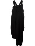 asymmetric draped jumpsuit