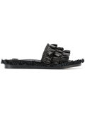 ruffle trimmed slides