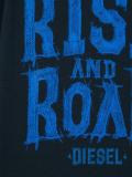 rise and roar print T-shirt