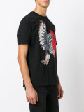mechanical owl print T-shirt
