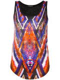 geometric print logo top