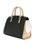 contrast panel tote bag