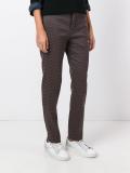 printed slim-fit trousers