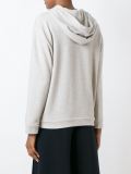 metallic detail hoodie