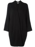 drop shoulder long cardigan