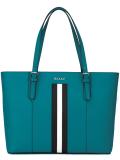 stripe detail tote