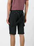 braces detail shorts