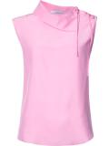 'Charmeuse Asymmetric Collared' blouse